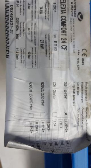 Recambios Chaffoteaux Elexia Comfort 24 CF