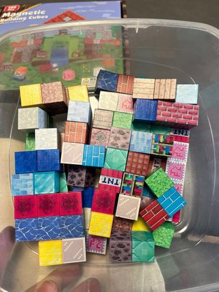Juego Bloques Magnéticos Construcción 100 Pcs