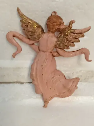 Pastorella angelo presepe vintage Gloria