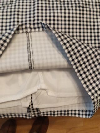 Minifalda Cortefiel Cuadros Blanco y Negro