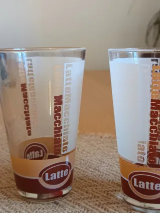 Lote 2 vasos Latte macchiato