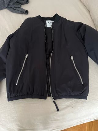 Parka Zara Negra Hombre Talla S