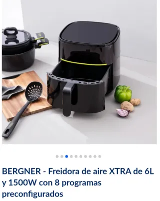 Freidora de aire BERGNER XTRA 6L 1500W