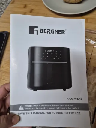 Freidora de aire BERGNER XTRA 6L 1500W