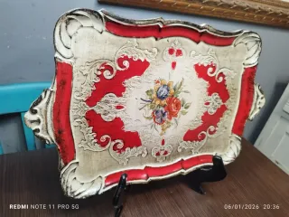 Bandeja estilo veneciano madera