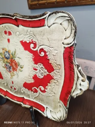 Bandeja estilo veneciano madera