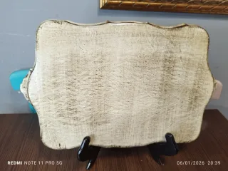 Bandeja estilo veneciano madera