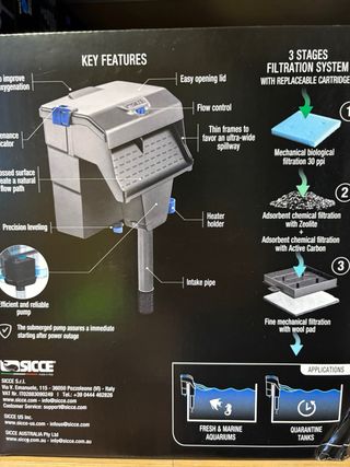 Filtro Cascada SICCE Aqua Filtra 40