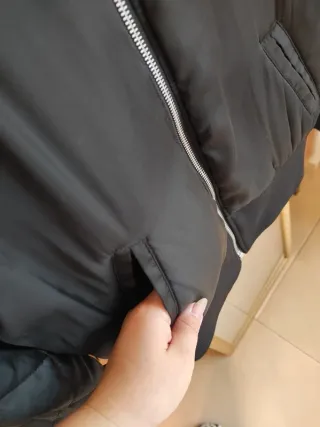 Bomber H&M acolchada chaqueta cazadora negro