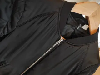 Bomber H&M acolchada chaqueta cazadora negro