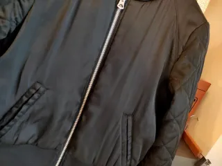 Bomber H&M acolchada chaqueta cazadora negro