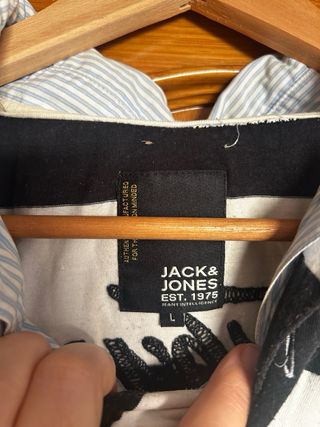 Polo Jack&Jones Rayas Blanco y Negro