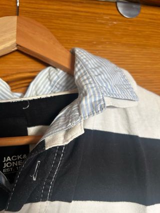 Polo Jack&Jones Rayas Blanco y Negro