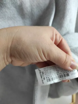 Abrigo ZARA ZW gris algodón nuevo elegante