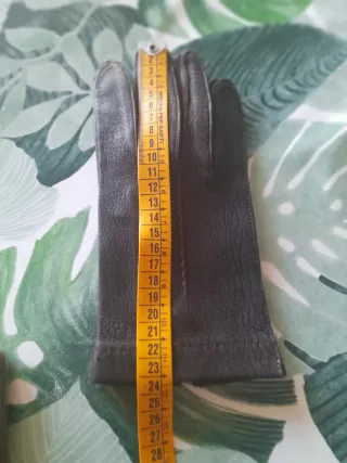 Guanti in pelle uomo marrone