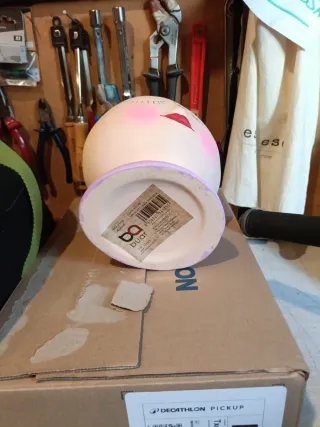 Maceta cara pintada a mano