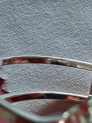 Pulsera abierta flor plata