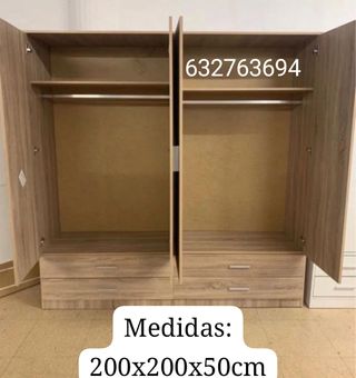 Armario Blanco 2m x 2m x 50cm