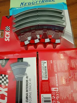 Lote Scalextric Curva Interior R1 pista gris moder