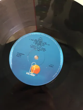 Vinilo U2 WAR Portugal 1983 Island