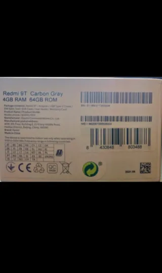 Xiaomi Redmi 9T 64GB Grigio