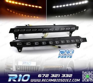 KIT LUZ DIURNA LED DRL + INTERMITENTE AUDI Q7 2006 2007 08-0