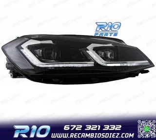 FAROS FULL LED DINAMICOS VOLKSWAGEN VW GOLF 7.5 17-19 LOOK R