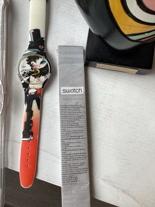 reloj unisex Swatch Crowha Hiroyuki Matsuura,Nue