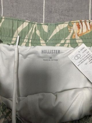 Bañador Hollister verde estampado Talla M