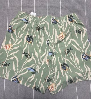 Bañador Hollister verde estampado Talla M