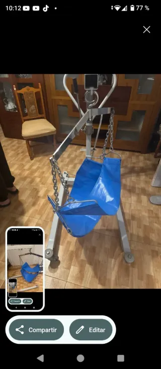 Grua ortopedia para personas movilidad reducida