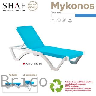 Tumbona Mykonos Azul Claro