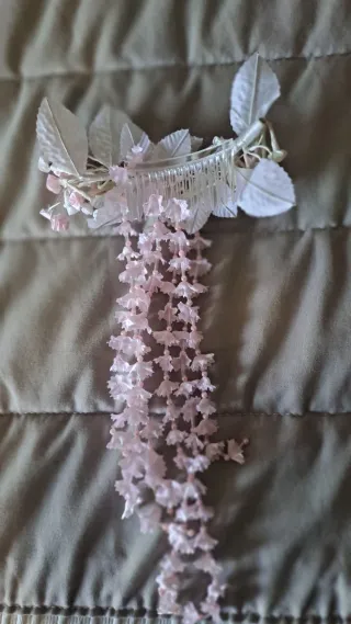 Vestido Deco Union Blanco incluye guantes y peinet