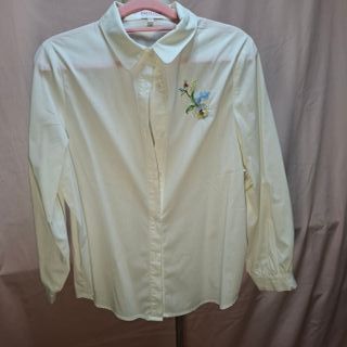 Camisa blanca Pavilion bordado floral