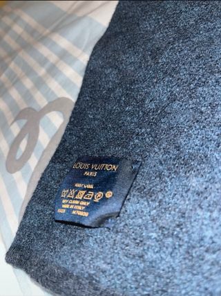 Bufanda Louis Vuitton Negra Gris
