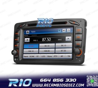 RADIO NAVEGADOR PARA MERCEDES CLASE A C CLK USB GPS TACTIL H