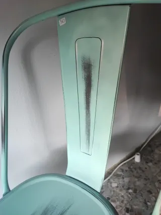 Silla Tolix Metal Teal