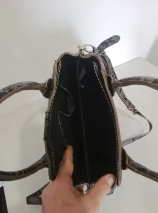 Borsetta donna ecopelle effetto pitone