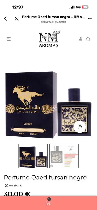 Perfume Lattafa Qaed Al Fursan Negro