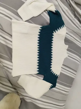 Jersey S Raya Verde Botella Blanco