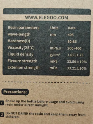 Resina Impresora 3D (color azul pizarra)