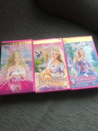 Lote 3 Películas Barbie VHS (Español)