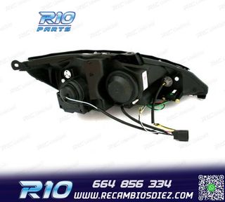 FAROS FORD FOCUS 98-01 LUZ DIURNA FONDO NEGRO