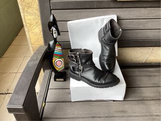 Botines de Piel Negros Made in Spain 39