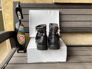 Botines de Piel Negros Made in Spain 39