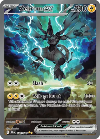 Carta Pokémon TCG Zekrom EX 169/086 coreano