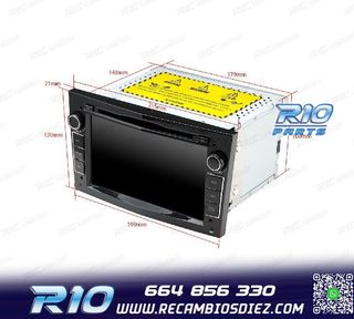 RADIO GPS ANDROID 11 PARA OPEL ASTRA H VIVARO ZAFIRA VECTRA