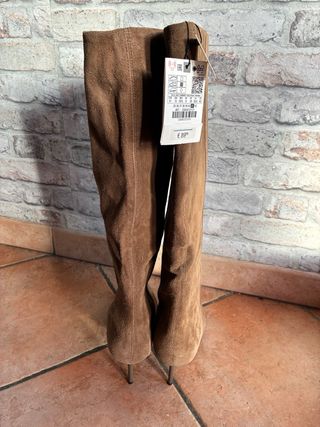 Stivali alti Zara marroni