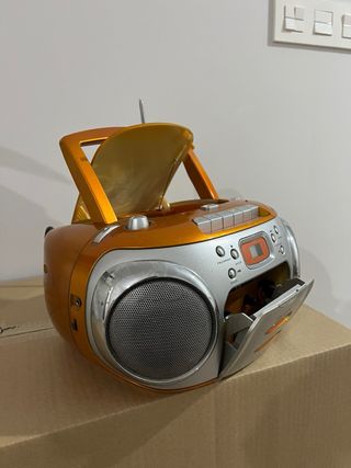 Radio Cassette Scott Naranja/Plata