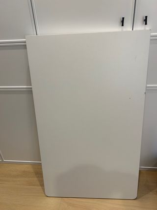 Escritorio en L blanco con almacenamiento